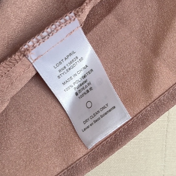 Anthropology Lost April dusty rose Maxi dress size medium - Picture 4 of 10